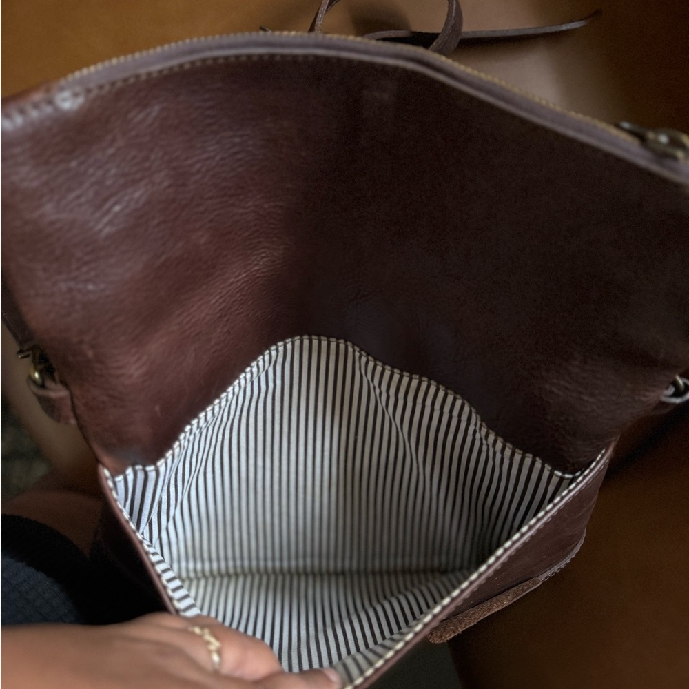 BUFFALO JACKSON MADISON LEATHER CROSSBODY FOLDOVER CLUTCH BAG - Picture 5 of 10